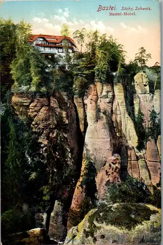 43505 - Deutschland - Bastei , Sächsische Schweiz , Bastei Hotel - nicht gelaufen