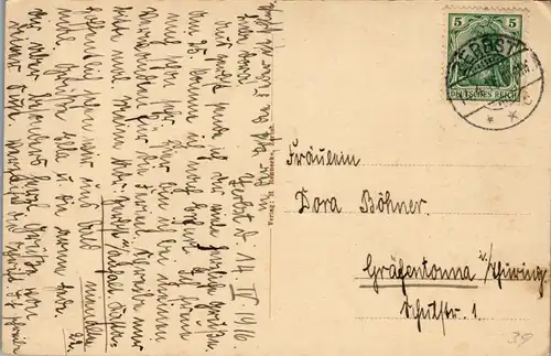 43532 - Deutschland - Zerbst , Herzoglisches Schloß - gelaufen 1916