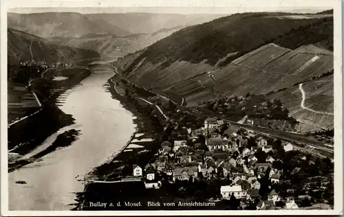 43553 - Deutschland - Bullay , Mosel , Blick vom Aussichtsturm - gelaufen 1933