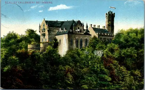 43568 - Deutschland - Coburg , Schloß Callenberg - gelaufen 1913