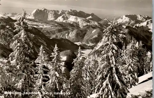 43585 - Deutschland - Ruhpolding , Rauschberg , Kaiserblick - gelaufen 1953