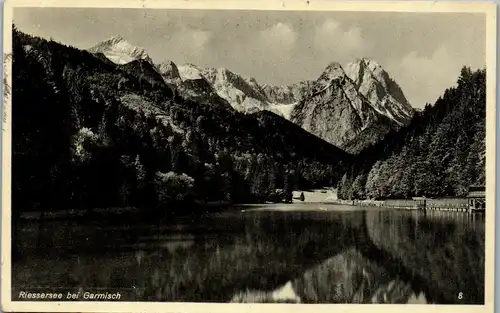 43588 - Deutschland - Garmisch Partenkirchen , Riessersee - gelaufen 1934