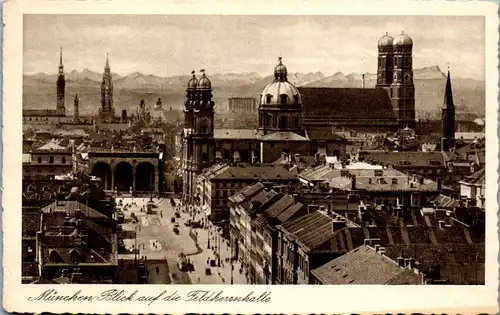 43591 - Deutschland - München , Blick auf die Feldherrnhalle - nicht gelaufen