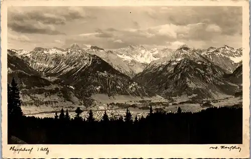 43600 - Deutschland - Oberstdorf , Panorama - gelaufen 1938