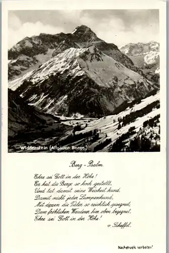43629 - Deutschland - Widderstein , Allgäuer Berge , Berg Psalm , v. Scheffel - nicht gelaufen