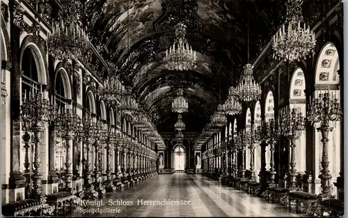 43633 - Deutschland - Herrenchiemsee , Königliches Schloss , Spiegelgallerie - nicht gelaufen