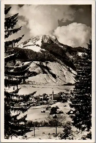 43646 - Deutschland - Bad Oberstdorf , Wintersportplatz Hindelang mit Imbergerhorn - gelaufen 1937