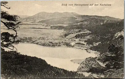 43652 - Deutschland - Herzogstand , Blick auf den Kochelsee - nicht gelaufen