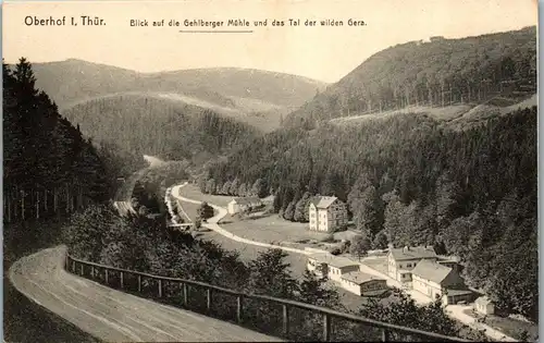 43657 - Deutschland - Oberhof , Blick auf die Gehlberger Mühle und das Tal der wilden Gera - nicht gelaufen