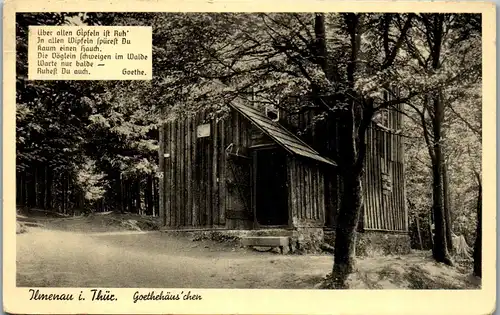 43659 - Deutschland - Ilmenau , Goethehäuschen , Goethe Haus - gelaufen 1936