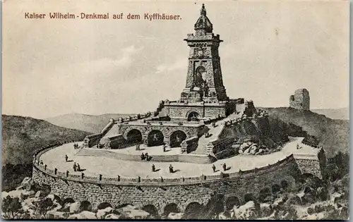 43669 - Deutschland - Kyffhäuser , Kaiser Wilhelm Denkmal - gelaufen