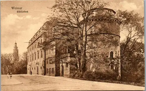 43671 - Deutschland - Weimar , Bibliothek - gelaufen 1928