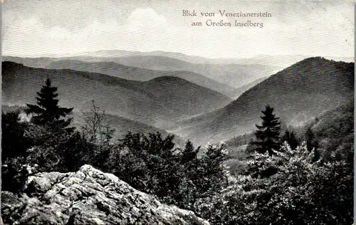 43695 - Deutschland - Inselsberg , Blick vom Venezianersteig - nicht gelaufen