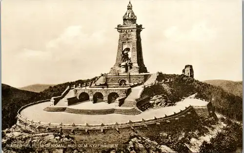 43700 - Deutschland - Kyffhäuser , Kaiser Wilhelm Denkmal - nicht gelaufen