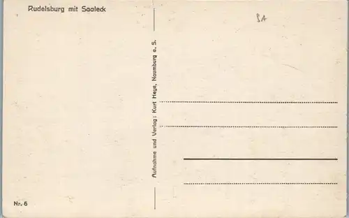 43718 - Deutschland - Naumburg , Rudelsburg mit Saaleck - nicht gelaufen