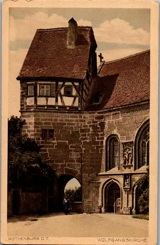 43721 - Deutschland - Rothenburg ob der Tauber , Wolfgangskirche - nicht gelaufen