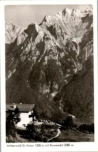 43761 - Deutschland - Mittenwald St. Anton , mit Karwendel - nicht gelaufen