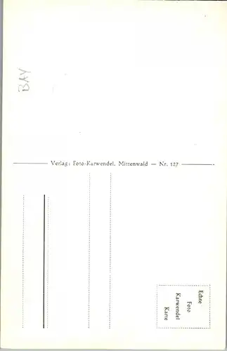 43761 - Deutschland - Mittenwald St. Anton , mit Karwendel - nicht gelaufen