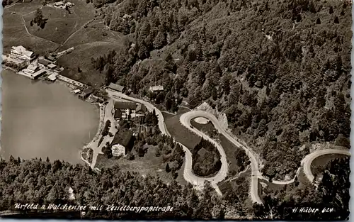 43763 - Deutschland - Urfeld , am Walchensee mit Kesselbergpaßstraße - nicht gelaufen