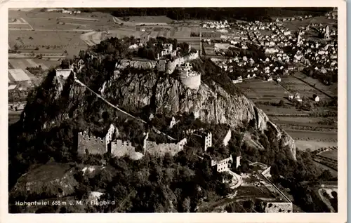 43787 - Deutschland - Hohentwiel , Panorama - gelaufen 1951