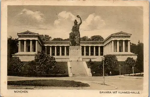 43792 - Deutschland - München , Bavaria mit Ruhmes Halle - gelaufen 1927