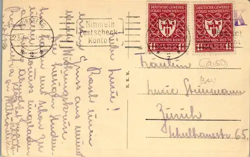 43797 - Deutschland - Nürnberg , Königstor , Denkmal Prinzregent Luitpold - gelaufen 1922