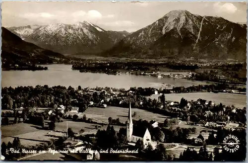 43812 - Deutschland - Bad Wiessee , Tegernsee mit Wallberg und Bodenschneid - gelaufen 1960