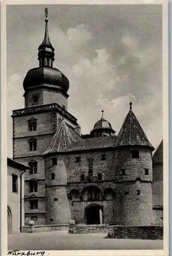 43821 - Deutschland - Würzburg , Festung Marienberg , Scherenbergtor - nicht gelaufen