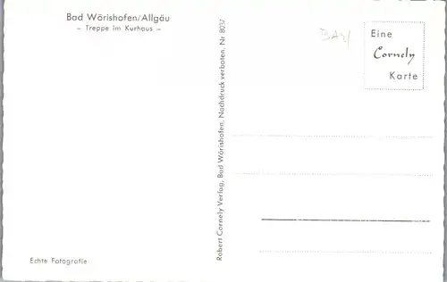 43834 - Deutschland - Bad Wörishofen , Kurhaus , Innenansicht , Treppe im Kurhaus , Allgäu - nicht gelaufen