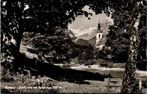 43849 - Deutschland - Ramsau , Dorfkirche mit Reiteralpe - nicht gelaufen