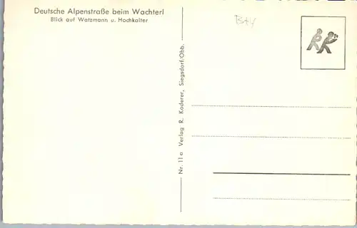 43856 - Deutschland - Berchtesgaden , Deutsche Alpenstraße beim Wachterl , Blick auf Watzmann u. Hochkalter