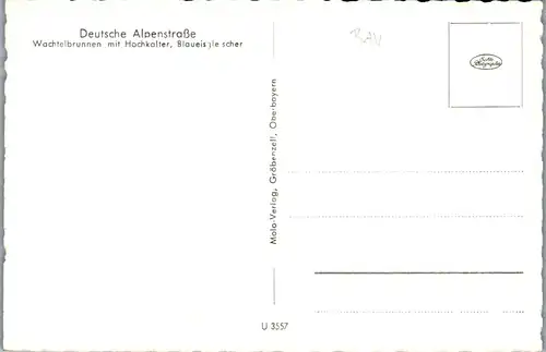 43857 - Deutschland - Berchtesgaden , Deutsche Alpenstraße Wachtelbrunnen mit Hochkalter , Blaueisgletscher