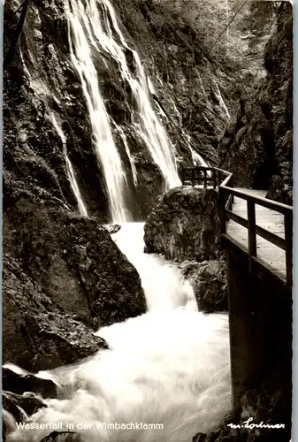 43862 - Deutschland - Ramsau , Berchtesgaden , Wimbachklamm , Wasserfall - nicht gelaufen