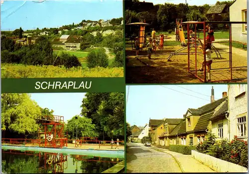 43889 - Deutschland - Schraplau , Kr. Querfurt , Kindergarten , Freibad , Straße der Märzgefallenen - gelaufen