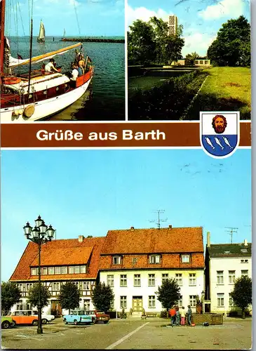 43902 - Deutschland - Barth , Mehrbildkarte - gelaufen 1988