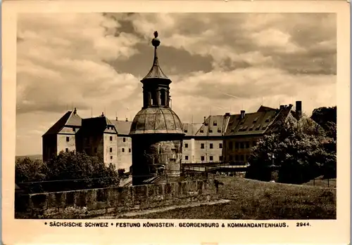43921 - Deutschland - Königstein , Festung , Georgenburg , Kommandantenhaus , Sächsische Schweiz - nicht gelaufen