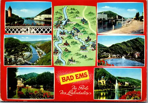 43975 - Deutschland - Bad Ems , Mehrbildkarte - gelaufen 1971