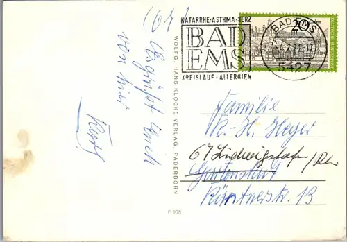 43975 - Deutschland - Bad Ems , Mehrbildkarte - gelaufen 1971