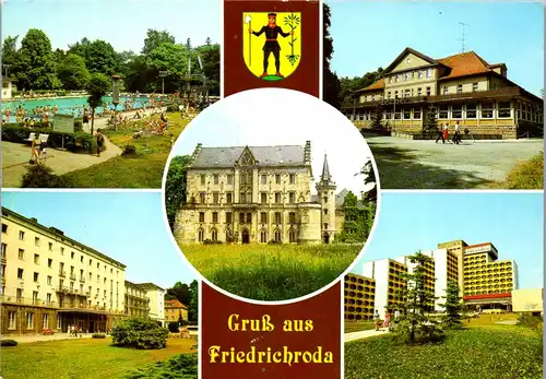 43995 - Deutschland - Friedrichroda , FDGB Erholungsheim Walter Ulbricht , August Bebel , Schloß Reinhardsbrunn