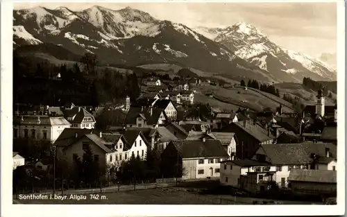 44027 - Deutschland - Sonthofen , Panorama - gelaufen 1935