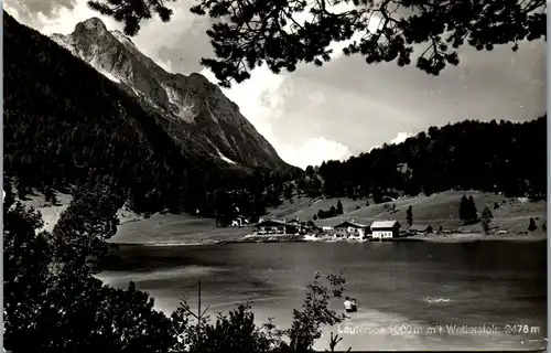 44028 - Deutschland - Mittenwald , Lautersee mit Wetterstein - gelaufen