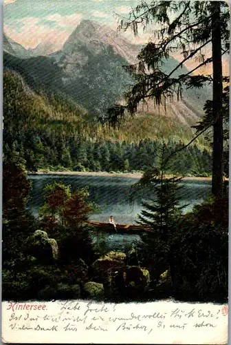 44032 - Deutschland - Berchtesgaden , Hintersee - gelaufen 1906