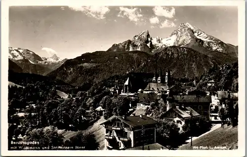 44041 - Deutschland - Berchtesgaden , Watzmann und Steinernes Meer - gelaufen 1936
