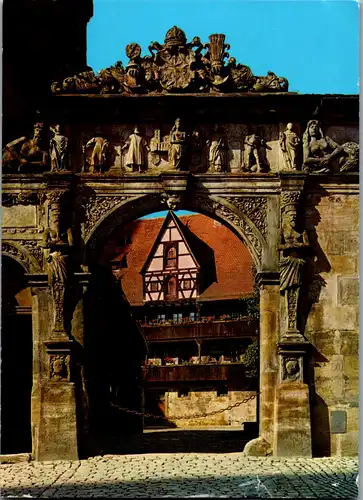 44046 - Deutschland - Bamberg , Alte Hofhaltung , Das alte Tor - gelaufen 1971