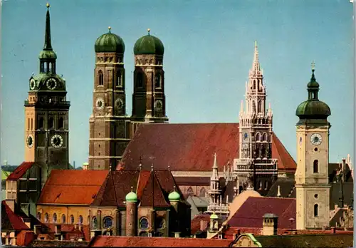 44060 - Deutschland - München , St. Peter , Dom , Rathaus , Hl. Geistkirche - gelaufen 1970