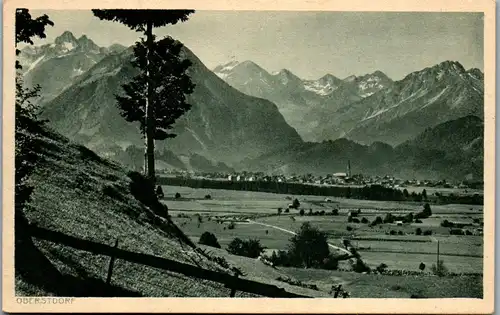 44074 - Deutschland - Oberstdorf , Allgäu , Panorama - gelaufen 1933