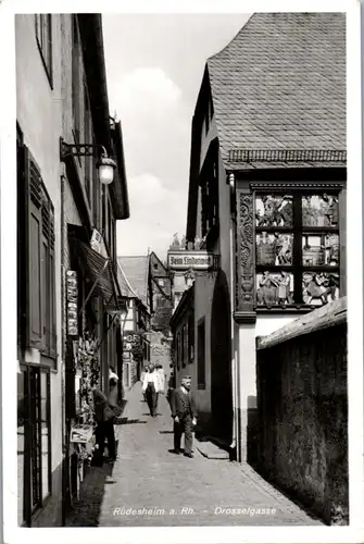 44084 - Deutschland - Rüdesheim a. Rhein , Drosselgasse , Beim Lindenwirt - gelaufen 1939
