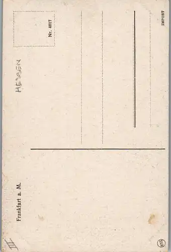 44095 - Künstlerkarte - Frankfurt am Main ,  - nicht gelaufen