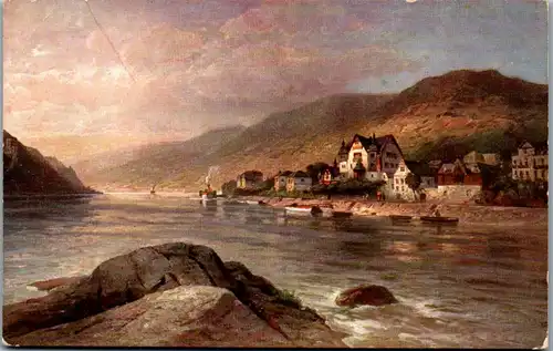 44100 - Künstlerkarte - Assmannshausen , Künstlerheim Zur Krone - nicht gelaufen