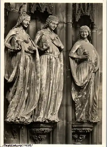 44117 - Skulpturen - Magdeburg , Dom , Kluge Jungfrauen - nicht gelaufen